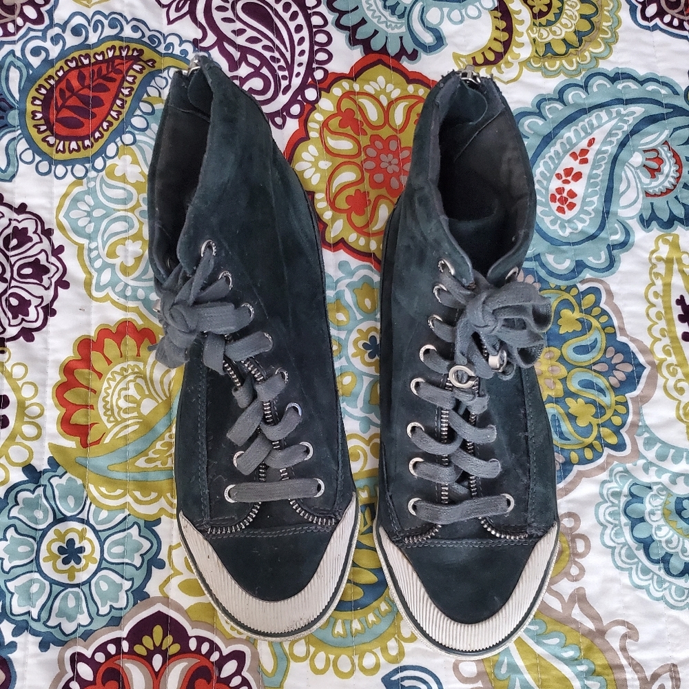 Coach suede emerald hytops